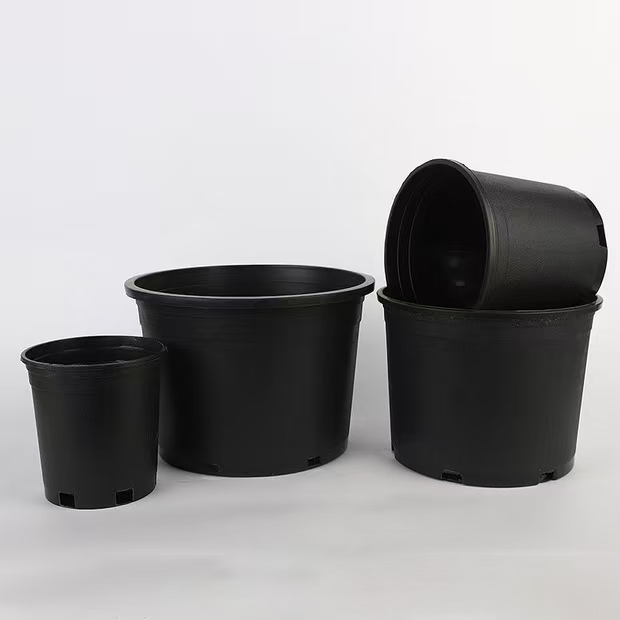 black hard gallon basin